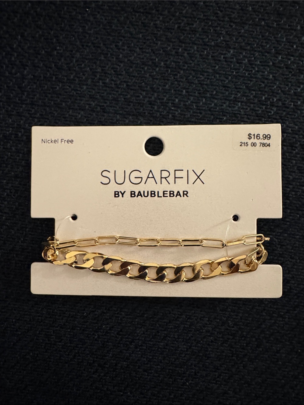 Sugarfix by BaubleBar Gold Layered Chain Bracelet Set